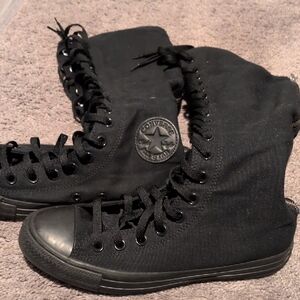Converse All Star Black Canvas High-Top Boots